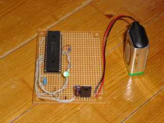 LEDが光ってるけどわかりにくい・・